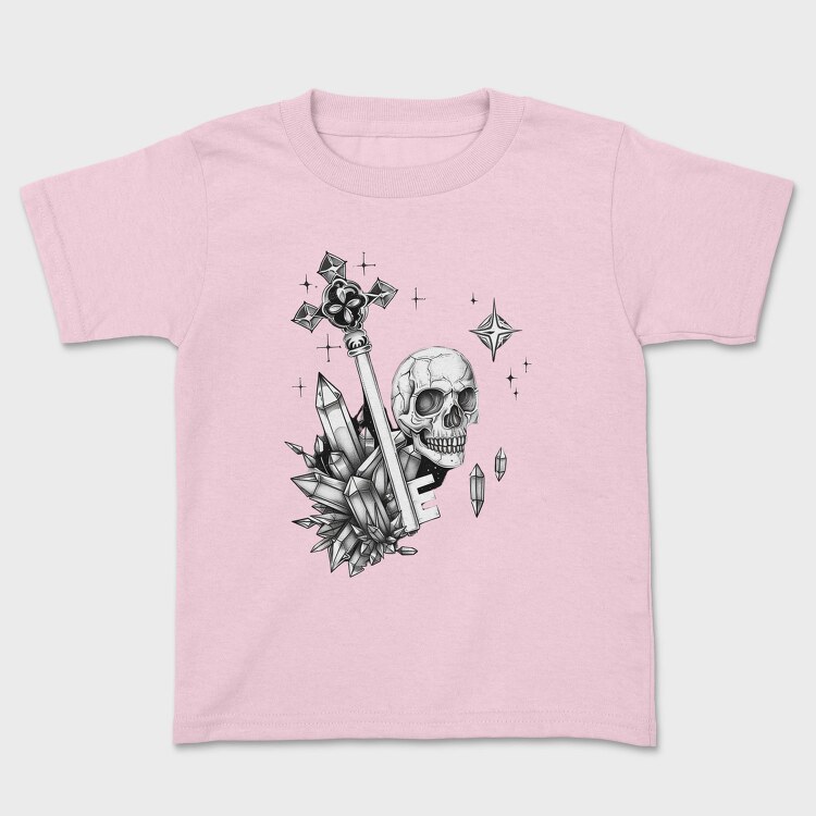 Skull Crystals Cross, Tricou Copii
