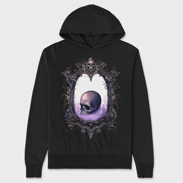 Skull Frame Gothic, Hanorac Oversize Barbati (Unisex)