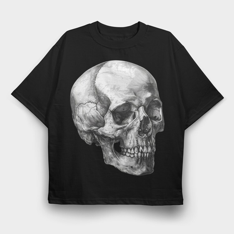 Skull Gothic 98416343, Tricou Oversize Barbati (Unisex)