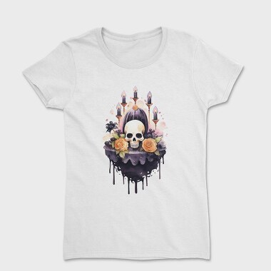 Skull Roses Candles, Tricou Femei