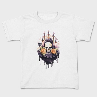 Skull Roses Candles, Tricou Copii