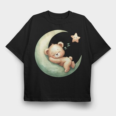 Sleeping Bear Moon, Tricou Oversize Barbati (Unisex)
