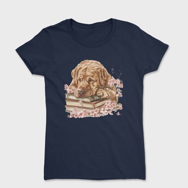 Sleeping Dog Books Flowers, Tricou Femei