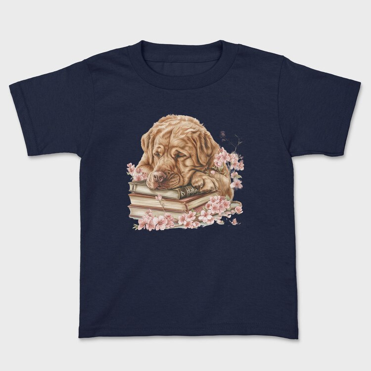 Sleeping Dog Books Flowers, Tricou Copii