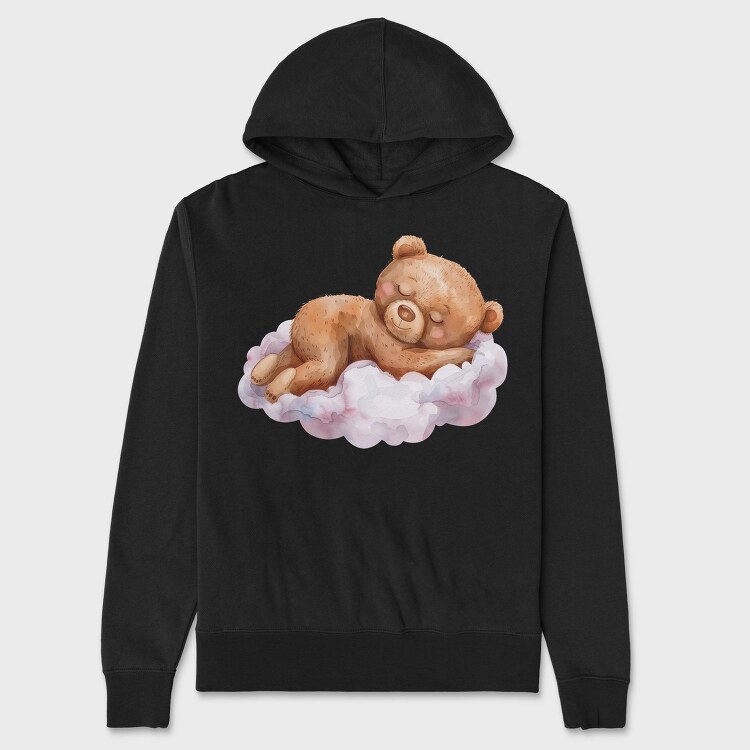 Sleepy Bear Cloud, Hanorac Oversize Barbati (Unisex)