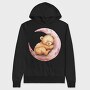 Sleepy Bear Moon, Hanorac Oversize Barbati (Unisex)