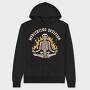 Cool Meditating Skeleton Skelleton, Hanorac Oversize Barbati (Unisex)