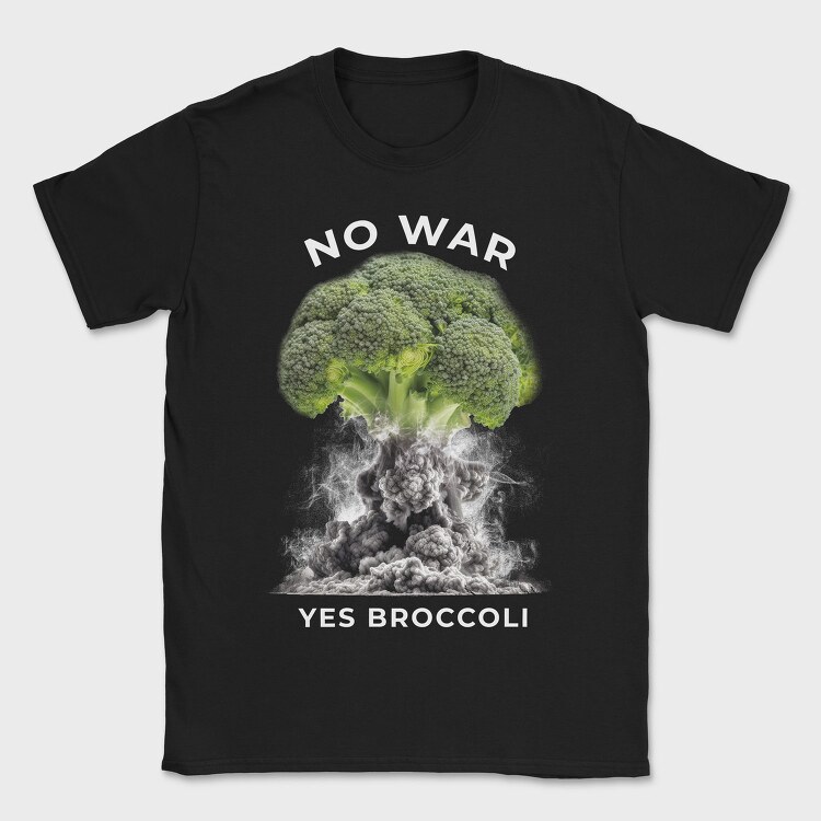 No War Yes Brocoli, Tricou Barbati (Unisex)