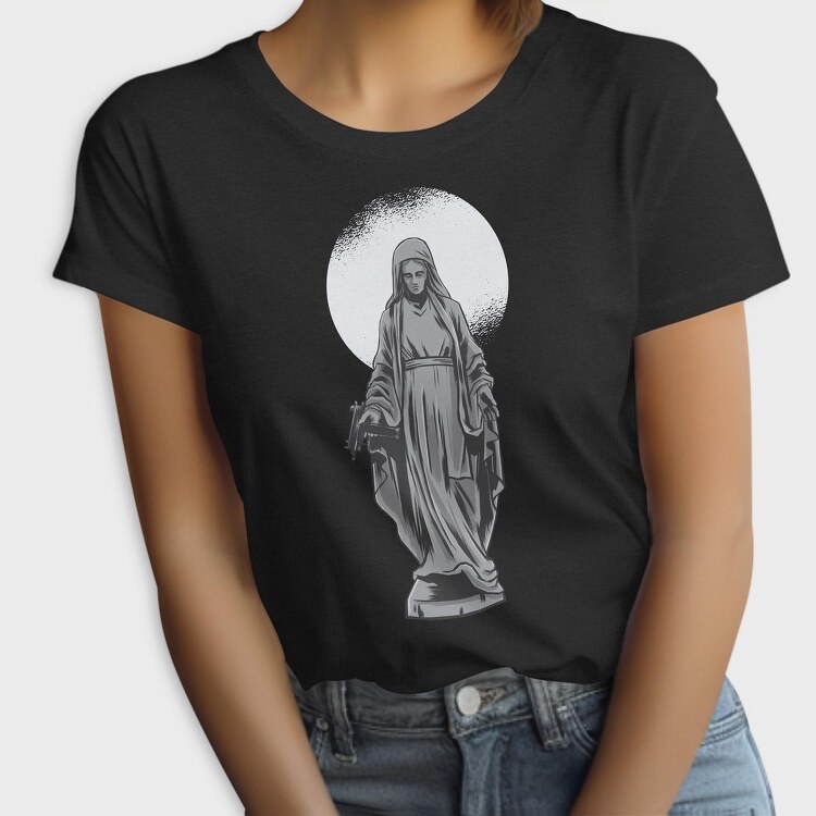 Ilustracion Estatua Con Usin, Tricou Femei