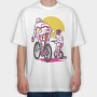 Sunset Ride Duo, Tricou Oversize Barbati (Unisex)