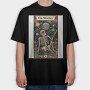Skeleton Monkey Tarot, Tricou Oversize Barbati (Unisex)