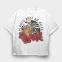 Cool Plants Skeleton Skull, Tricou Oversize Barbati (Unisex)