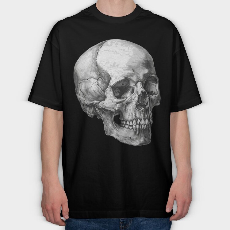 Skull Gothic 98416343, Tricou Oversize Barbati (Unisex)