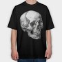 Skull Gothic 98416343, Tricou Oversize Barbati (Unisex)