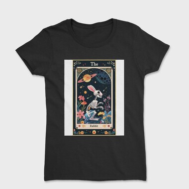 Skeleton Rabbit Flower, Tricou Femei