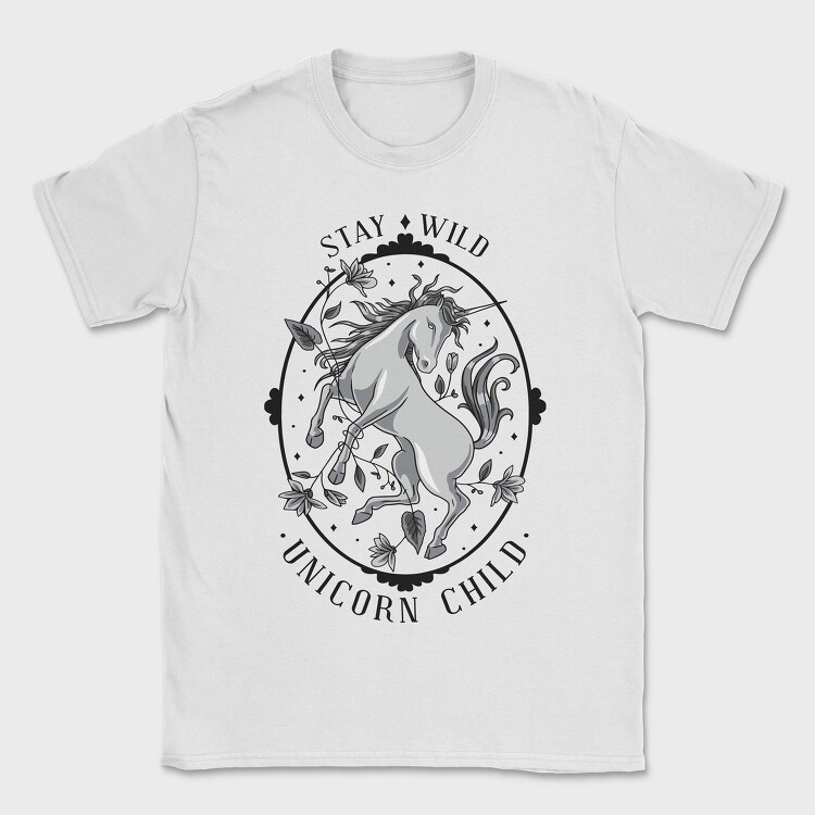 Cool Wild Unicorn 01, Tricou Barbati (Unisex)