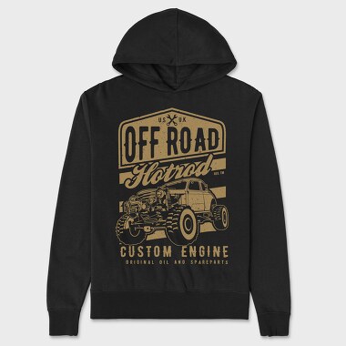 Offroad Hotrod, Hanorac Oversize Barbati (Unisex)
