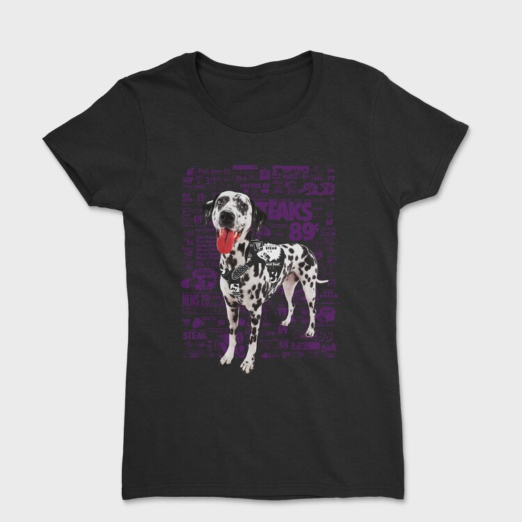 Newspaper Cutout Dalmatian, Tricou Femei