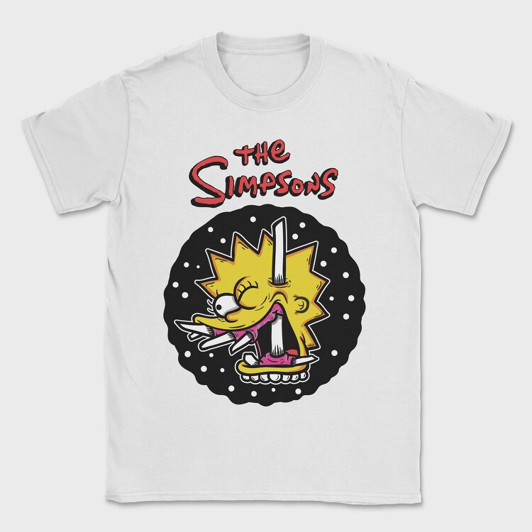 The Simpsons Lisa, Tricou Barbati (Unisex)
