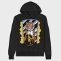 Tiger Cat Embrace, Hanorac Oversize Barbati (Unisex)