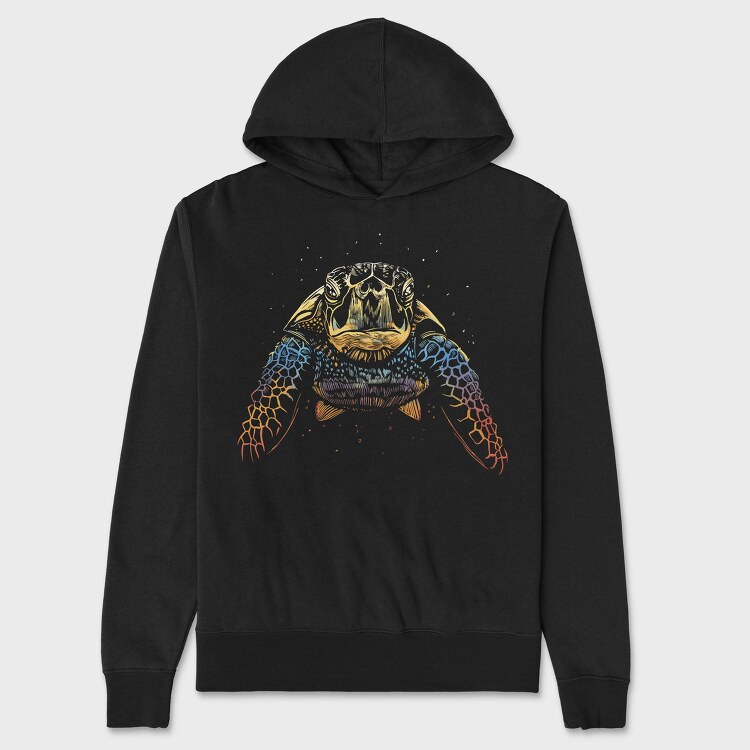 Tortoise Shell Art, Hanorac Oversize Barbati (Unisex)