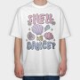 Shell We Dance, Tricou Oversize Barbati (Unisex)