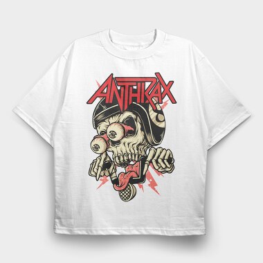 ANTHRAX, Tricou Oversize Barbati (Unisex)
