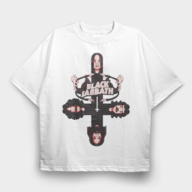 BLACK SABBATH Art design2, Tricou Oversize Barbati (Unisex)