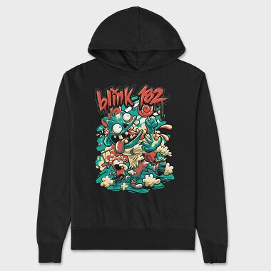 BLINK 182 Art2, Hanorac Oversize Barbati (Unisex)