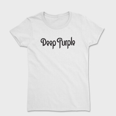 DEEP PURPLE Band logo name, Tricou Femei
