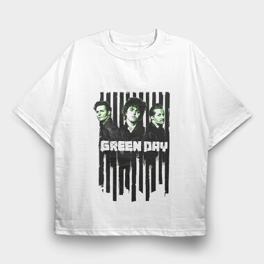 GREEN DAY Art Design1, Tricou Oversize Barbati (Unisex)