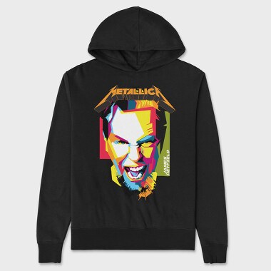 JAMES HETFIELD 1, Hanorac Oversize Barbati (Unisex)