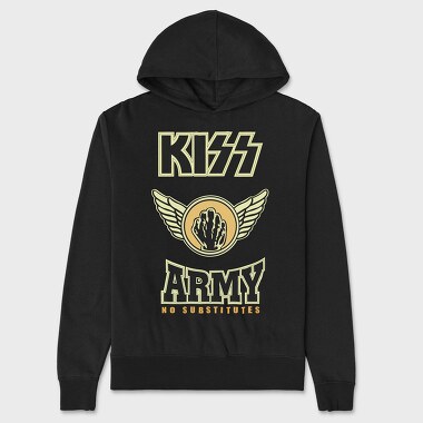KISS ARMY No Substitutes, Hanorac Oversize Barbati (Unisex)