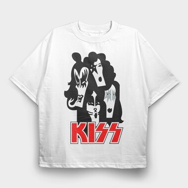 KISS Art1, Tricou Oversize Barbati (Unisex)