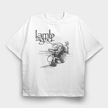 LAMB OF GOD, Tricou Oversize Barbati (Unisex)