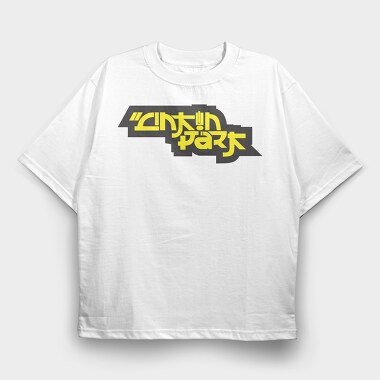 LINKIN PARK Logo Name Art, Tricou Oversize Barbati (Unisex)