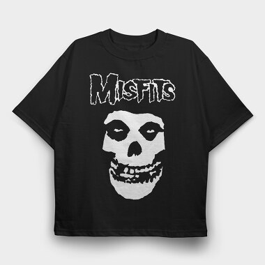 MISFITS Skull, Tricou Oversize Barbati (Unisex)