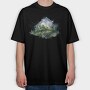 Serenity Mountain Forest, Tricou Oversize Barbati (Unisex)