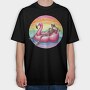 Skeleton Floaty Sunglasses, Tricou Oversize Barbati (Unisex)
