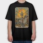 Skeleton Sun Horse, Tricou Oversize Barbati (Unisex)