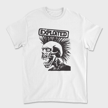 THE EXPLOITED B&W, Tricou Barbati (Unisex)