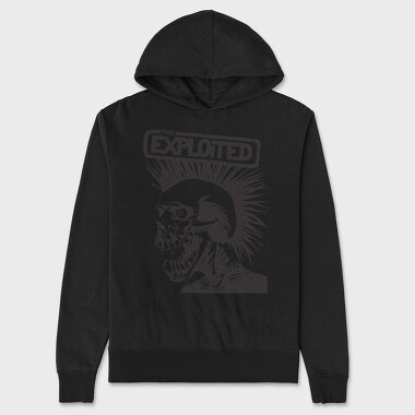 THE EXPLOITED B&W, Hanorac Oversize Barbati (Unisex)