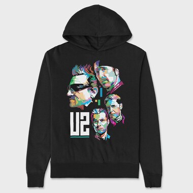 U2 Art1, Hanorac Oversize Barbati (Unisex)