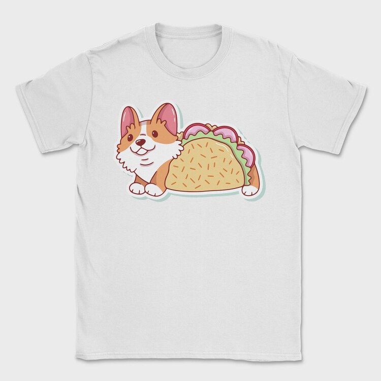 Corgi Taco Feast, Tricou Barbati (Unisex)