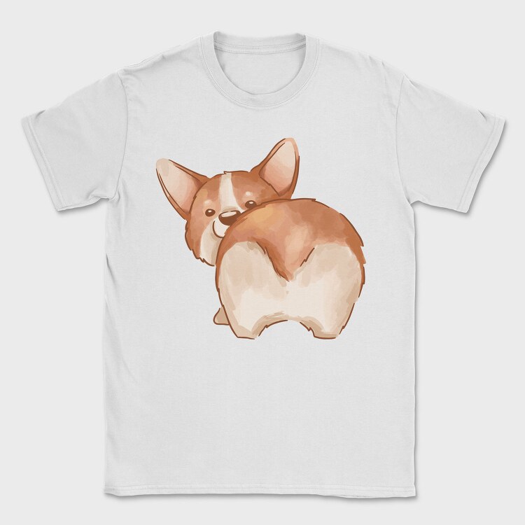 Corgi Tail Wag, Tricou Barbati (Unisex)