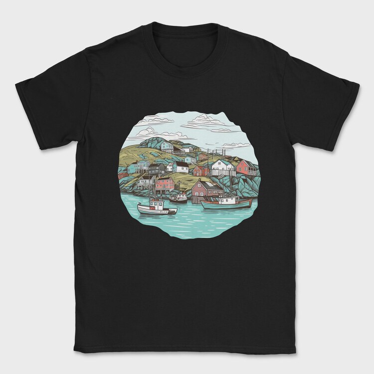 New Found Land Harbour, Tricou Barbati (Unisex)