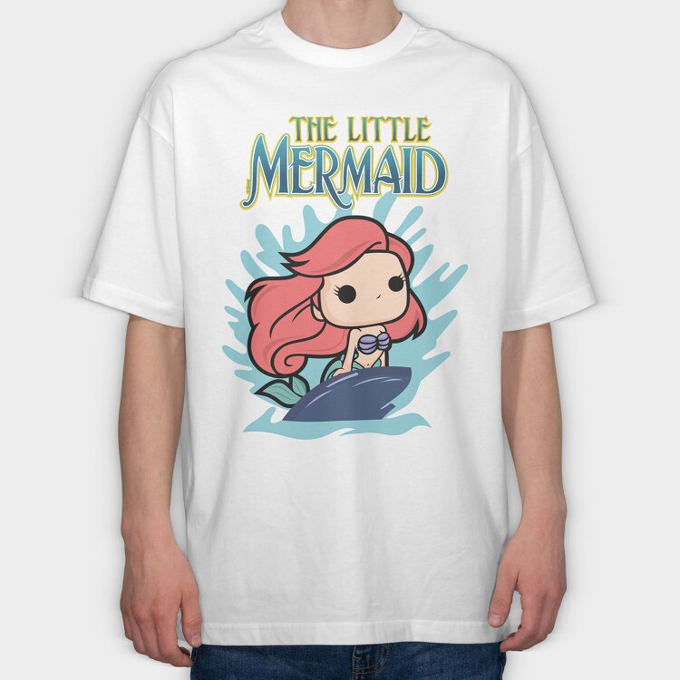 The Little Mermaid, Tricou Oversize Barbati (Unisex)