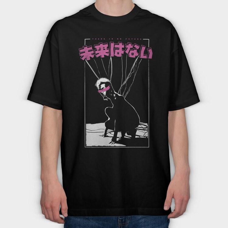 No Future, Tricou Oversize Barbati (Unisex)