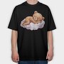 Sleepy Bear Cloud, Tricou Oversize Barbati (Unisex)