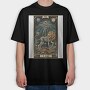 Skeleton Lion 98070343, Tricou Oversize Barbati (Unisex)